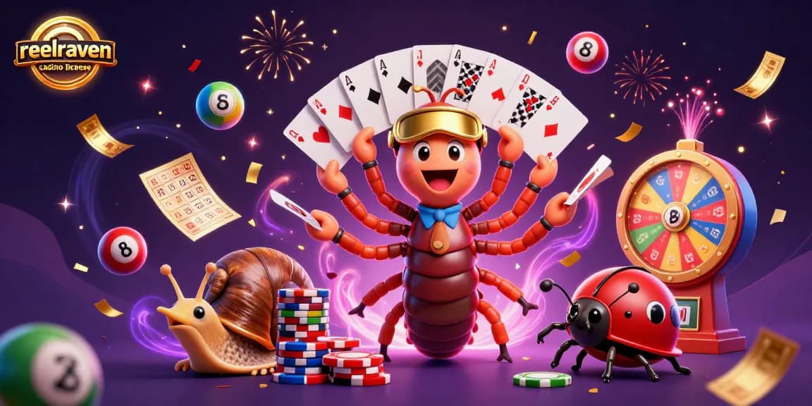 Découvrez la licence et la sécurité du casino ReelRaven, illustration captivante.
