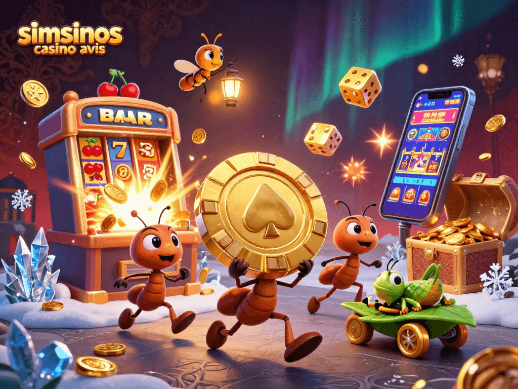 Découvrez les défis du simsinos casino avis avec une équipe d'ants audacieux.