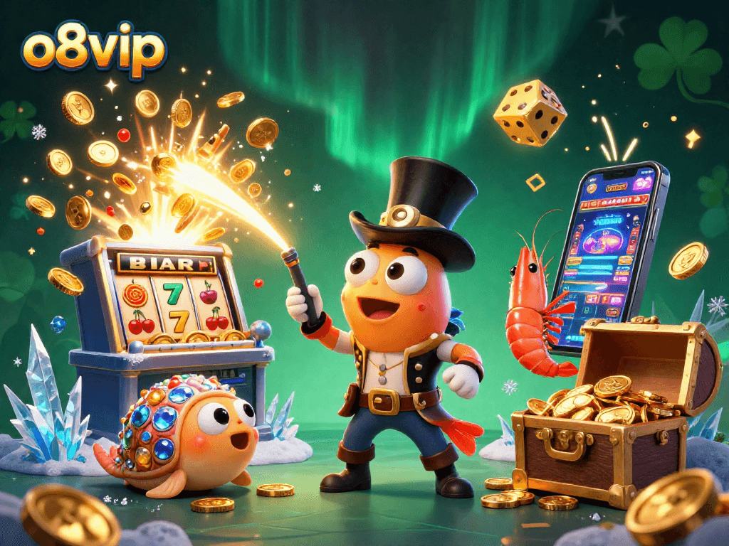 Play exciting casino games at o8vip with vibrant characters and dazzling winnings.