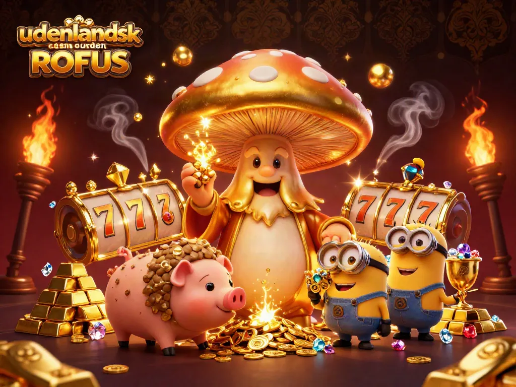 Experience excitement at udenlandsk casino uden ROFUS with a magical scene of treasure and joy.