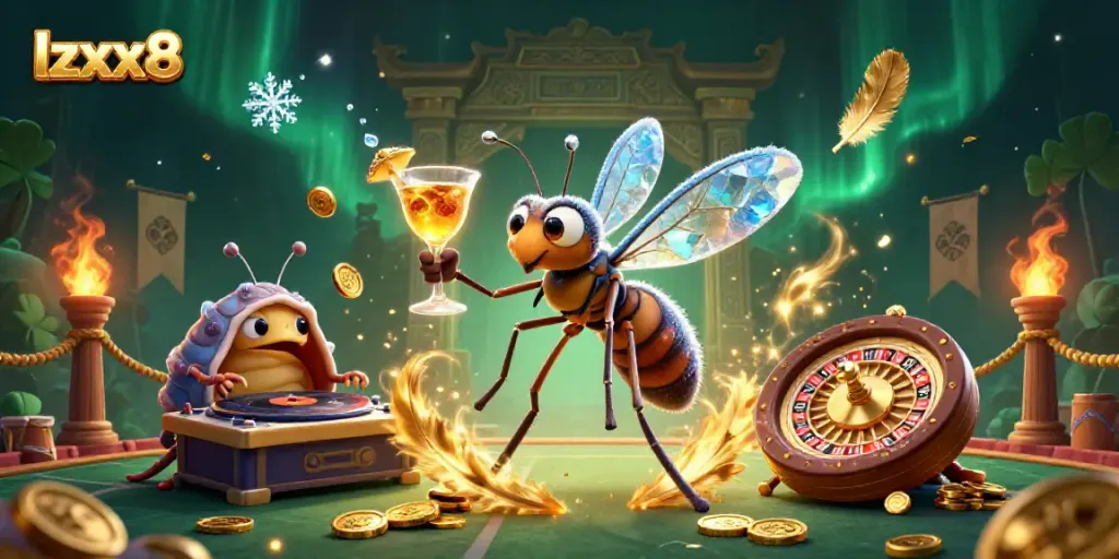 Experience thrilling gameplay at lzxx8 casino with animated characters and vibrant casino elements.