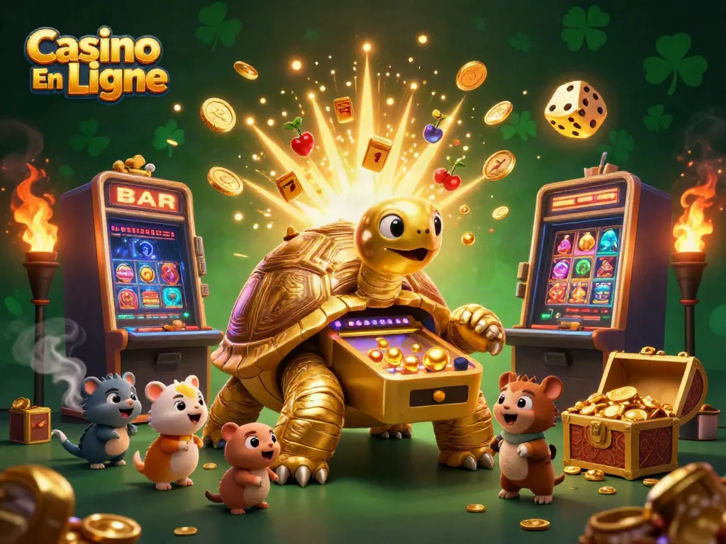 Attrapez des gains incroyables avec Casino En Ligne dans une illustration animée colorée