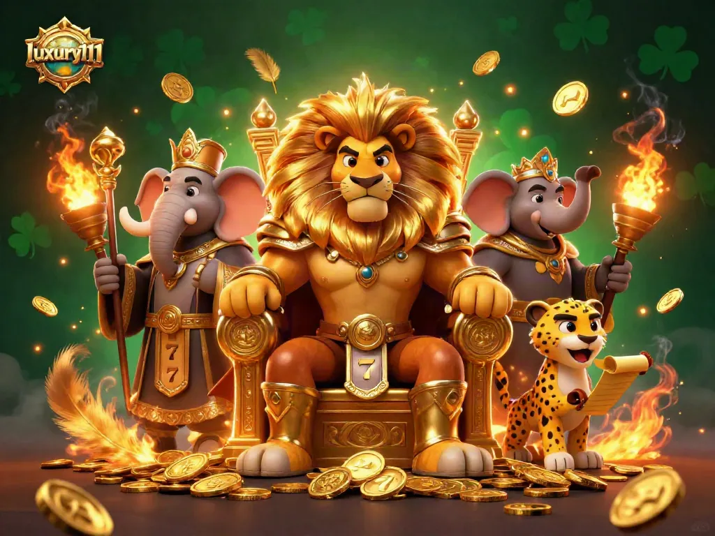 Experience thrilling gameplay at luxury111 with vibrant casino elements and rich golden visuals.