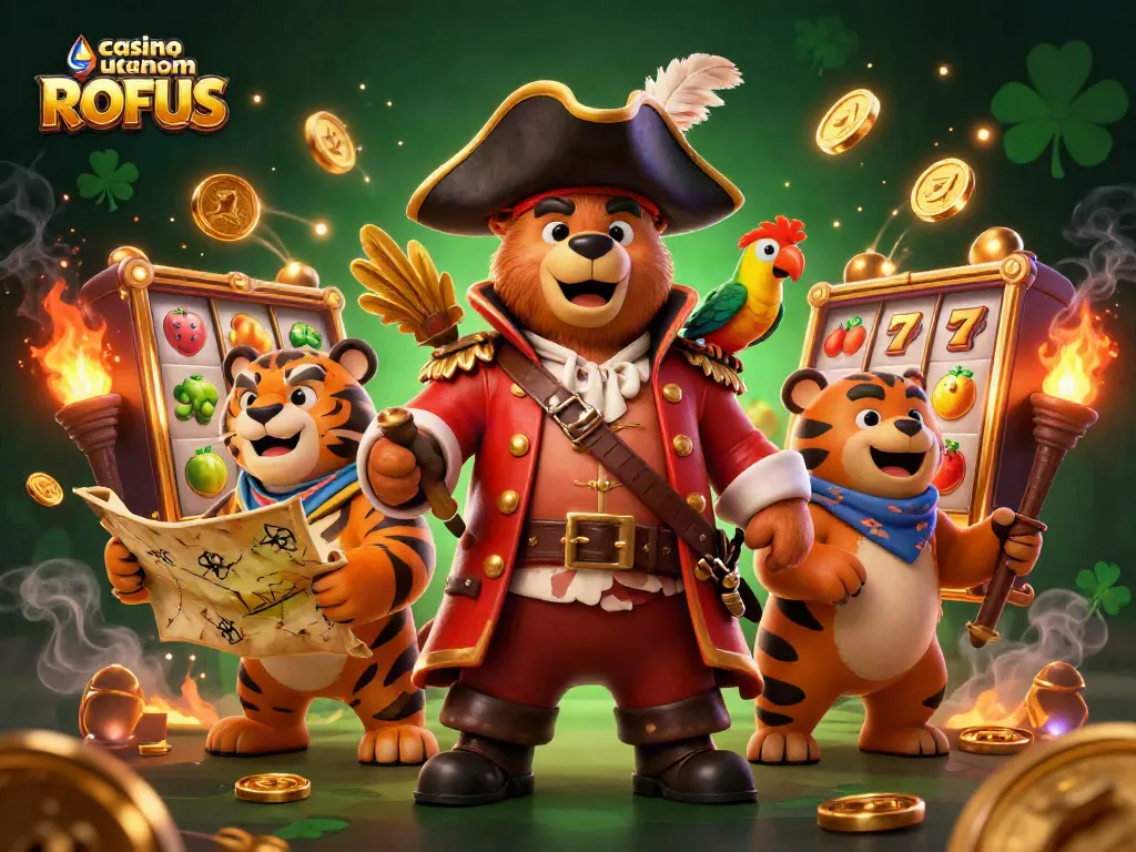 Play thrilling games at casino uden om ROFUS with vibrant characters and dynamic slots.