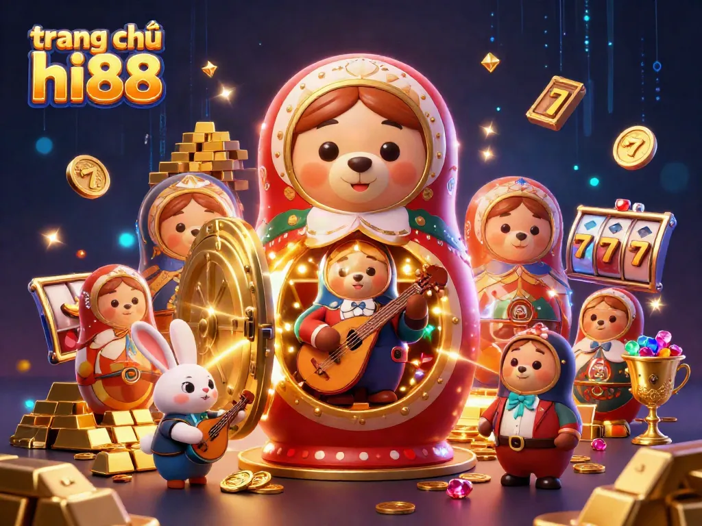 Play exciting games at trang chủ hi88 with vibrant fantasy characters and luxurious casino elements.